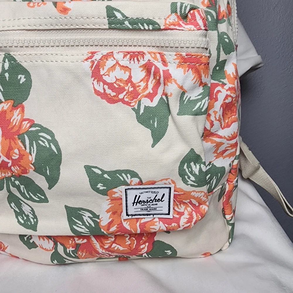 Herschel vintage rose natural cotton backpack